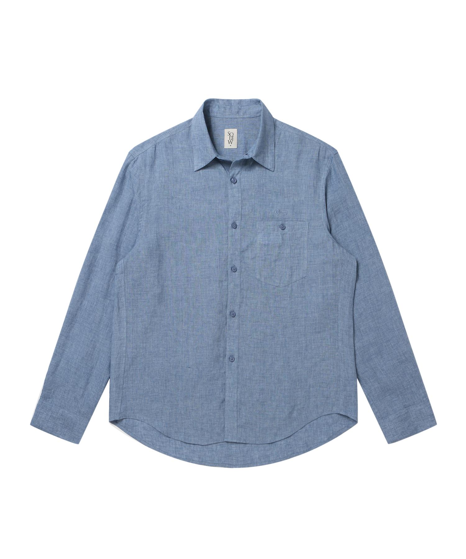 Soru Chambray Shirt_Blue M