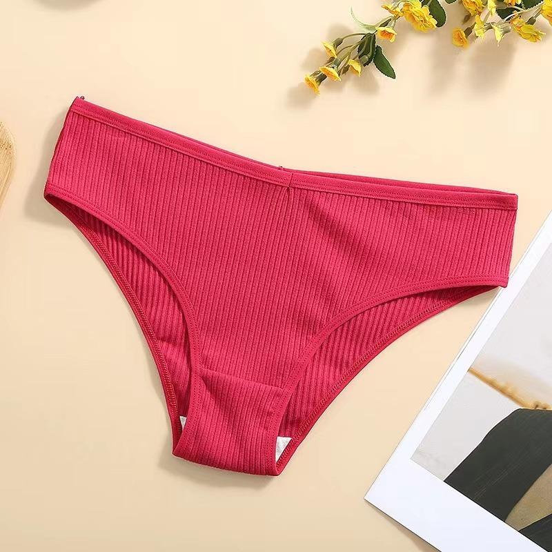 Cotton Panties Women's Comfortable Briefs Waffle Style Underwear Female S-XL Soft Underpants Ladies Panties