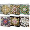 6pcs DIY Rhinestone Diamond Art Mosaic Postcards Diamond Art Handmade Cards Creative Christmas Birthday & Thanksgiving Card Kits