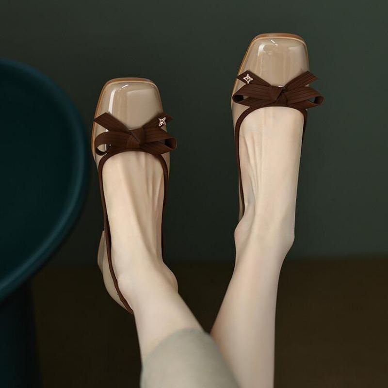 Modne markowe czółenka damskie francuskie retro kokarda obcasy seksowne damskie lakierowane buty kwadratowy nosek buty Mary Jane damska moda buty Lolita