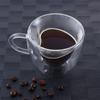 Drinkware Glass Cup for Juice Milk Kitchen Dinking Glasses Tea Cup Insulated Glass Cup Coffee Mug