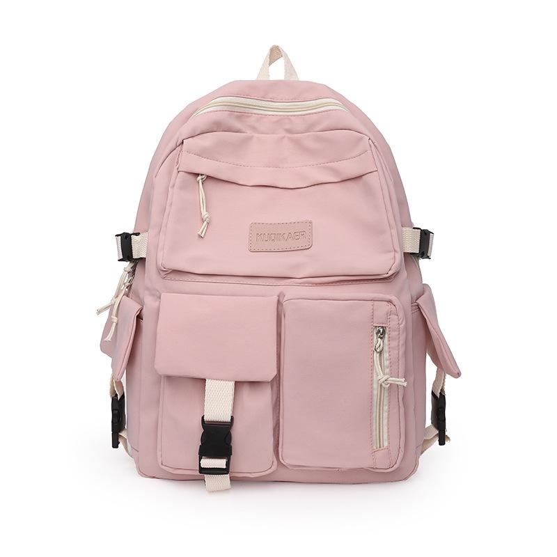 2025 New Trendy Korean Version Large-capacity Junior and High School Student Schoolbag Lightweight and Simple Travel Bag Canvas Backpack