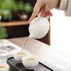 CHANGSHEGNYUAN Portable White Ceramic Travel Tea Set