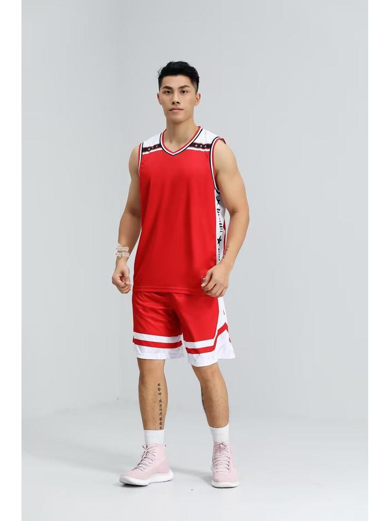 Quick-Dry Sleeveless Basketball Uniform Set: Tank Top & Shorts for Students