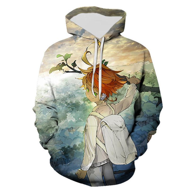 The Promise Neverland Hoodies 3D Printed Men Women Children Sweatshirts Boy Girl Kids Streetwear Pullover Long Sleeve Tops