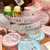 Panda Girl Noodle Pulling & Washi Tape Cute PET Sticker Set