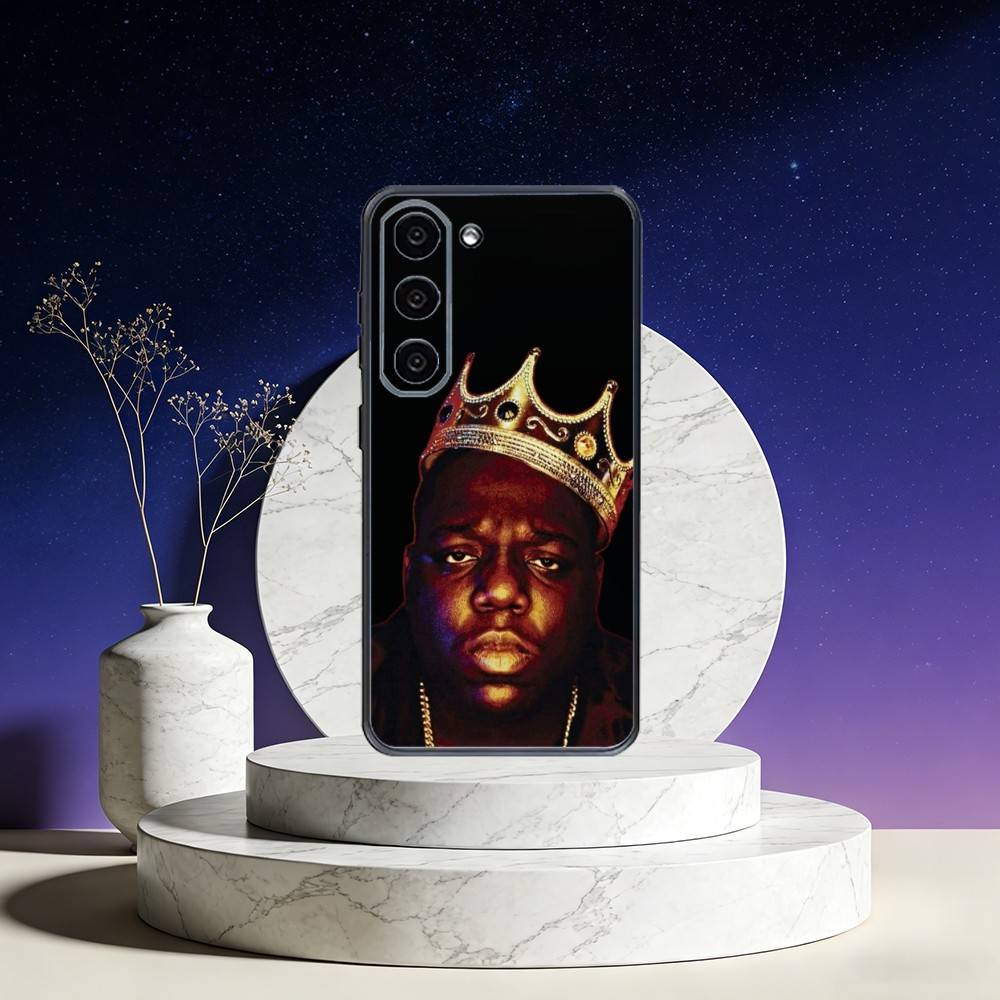 B-Biggie Smalls Notorious BIG Art Phone Case For Samsung Galaxy A73,A72,A71,A70,A53,A52,A51,Others Soft Black Cover