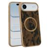 Luxury Ultra-Thin Camouflage Leather MagSafe Case For iPhone 17 Air 16 15 14 13 12 11 Pro Max Magnetic Wireless Charging Cover