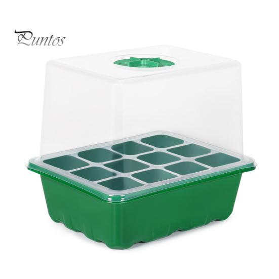 Startovací tác na semena 6 buněk/12 buněk Zásobník na klíčení semínek s nastavitelným odvětráváním vlhkosti Rostlinná školka pro sazenice bonsají v pokojové zahradě