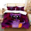 Set Biancheria da Letto Stampa 3D GattoSonno X CaneGiorno Copripiumino Trapunta Copriletto Copripiumino Federa 2-3 Pezzi Set Decorazione Camera da Letto