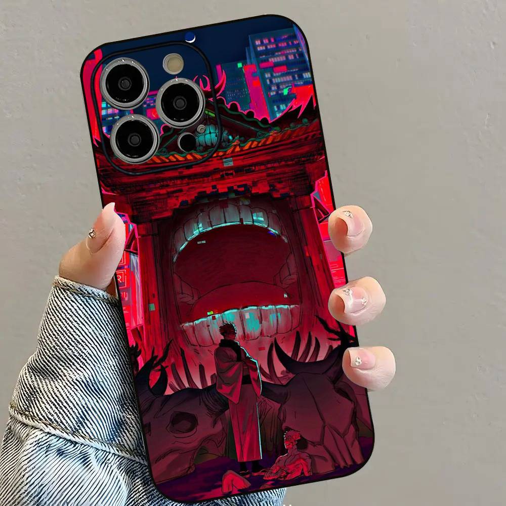 J-Jujutsu K-Kaisen Anime Phone Case For iPhone 16 15 14 13 12 11 PRO MAX PLUS Mini TPU Soft to Skin-friendly case