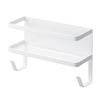 Yamazaki Laundry Side Rack with Hose Holder, Tower, White, Approx. W28 X D12 X H18.5cm, 4768