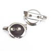 Round Metal Safety Pin Brooch Tray - DIY Brooch and Corsage Hair Accessory Base