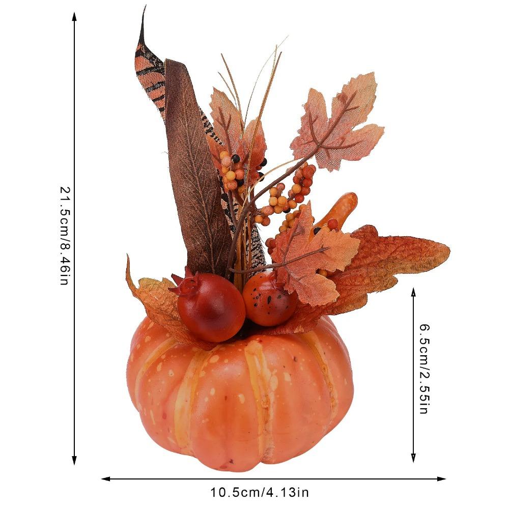 Artificial Pumpkins Maple Leaf Pomegranate Table Home Decor House Prop Autumn Fall Harvest Thanksgiving Halloween Decor