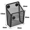 Magnetic Pencil Holder Home Mesh Basket Mesh Pen Case Desktop Container for Desktop Kitchen Refrigerator Blackboard Pen Basket