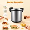 Olla Eléctrica Calentadora de Arroz de Alta Resistencia 23L, Calentador de Comida 110W 110V, con Pala para Arroz, para Fiestas, Banquetes Festivos, Catering