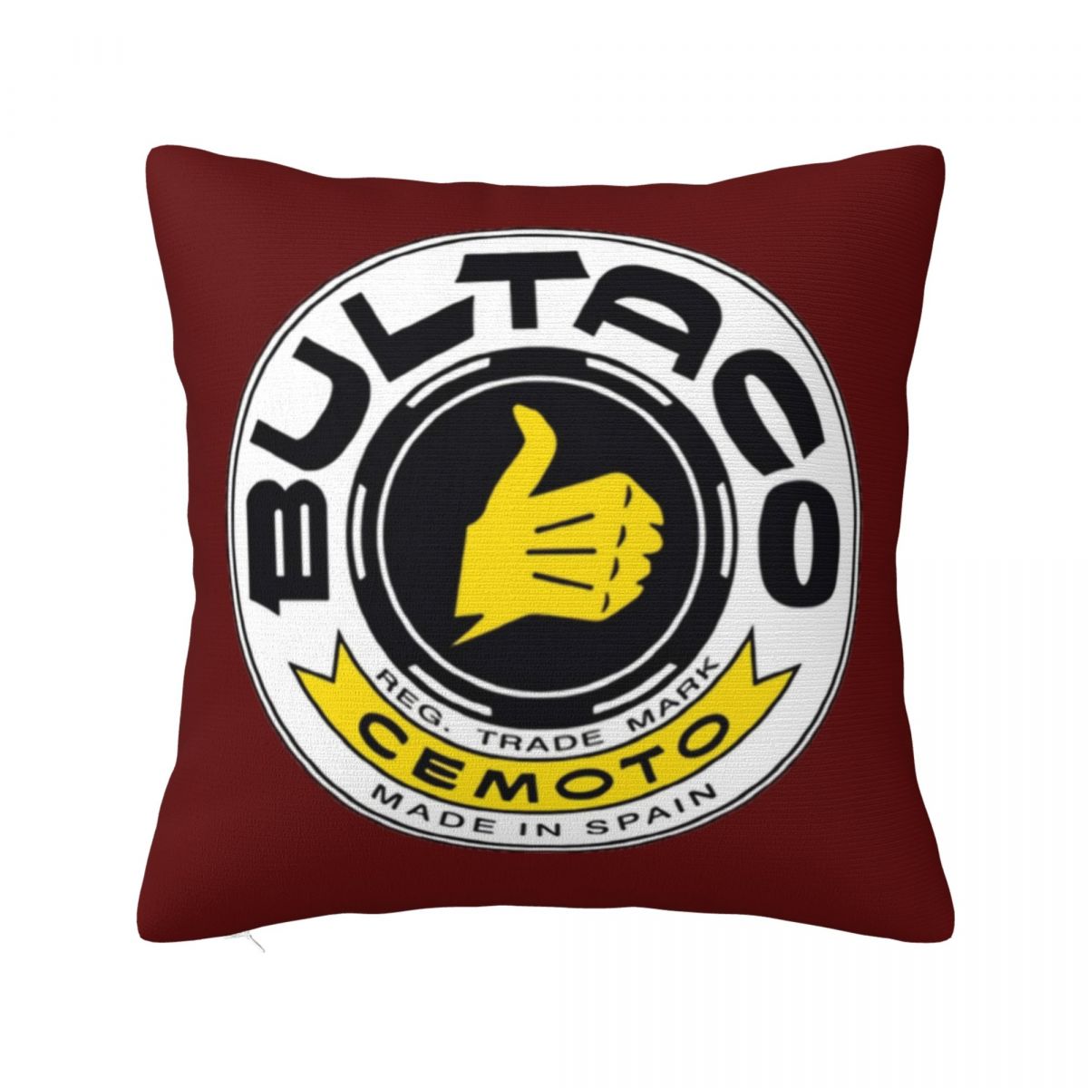 Bultaco Motorcycles Square Pillowcase Cushion Cover Pillow Case Throw Pillow Cover for Home Bedroom Car 12x12Inch