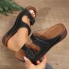 Nuove Pantofole con Zeppa Tacco Alto Suola Spessa Vuote Tinta Unita Pantofole da Donna Casual e Leggere Pantofole da Donna Grandi