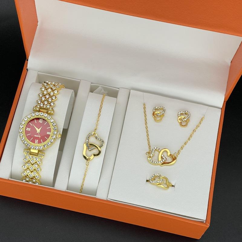 Fashion Women's Watch Set, Elegant Temperament, Quartz Watch, Hot-selling Jewelry Bracelet Set
