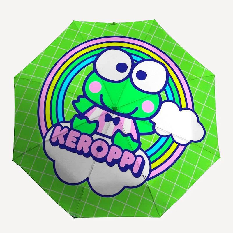 1pc Keroppi Rainbow CloudsUmbrella with Plastic Handle,Suitable for All Seasons Home Travel Outdoor UmbrellaSanlio155