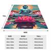 Buddha Yoga Blankets Fleece Sofa Throw Blanket Multi-function Throw Blankets for Couch Bedding Outdoor Throws Bedspread Quilt