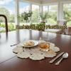 Hollowed-out Lace Placemat Modern Crochet Doilies Decorative Table Place Mats  Wedding Decor