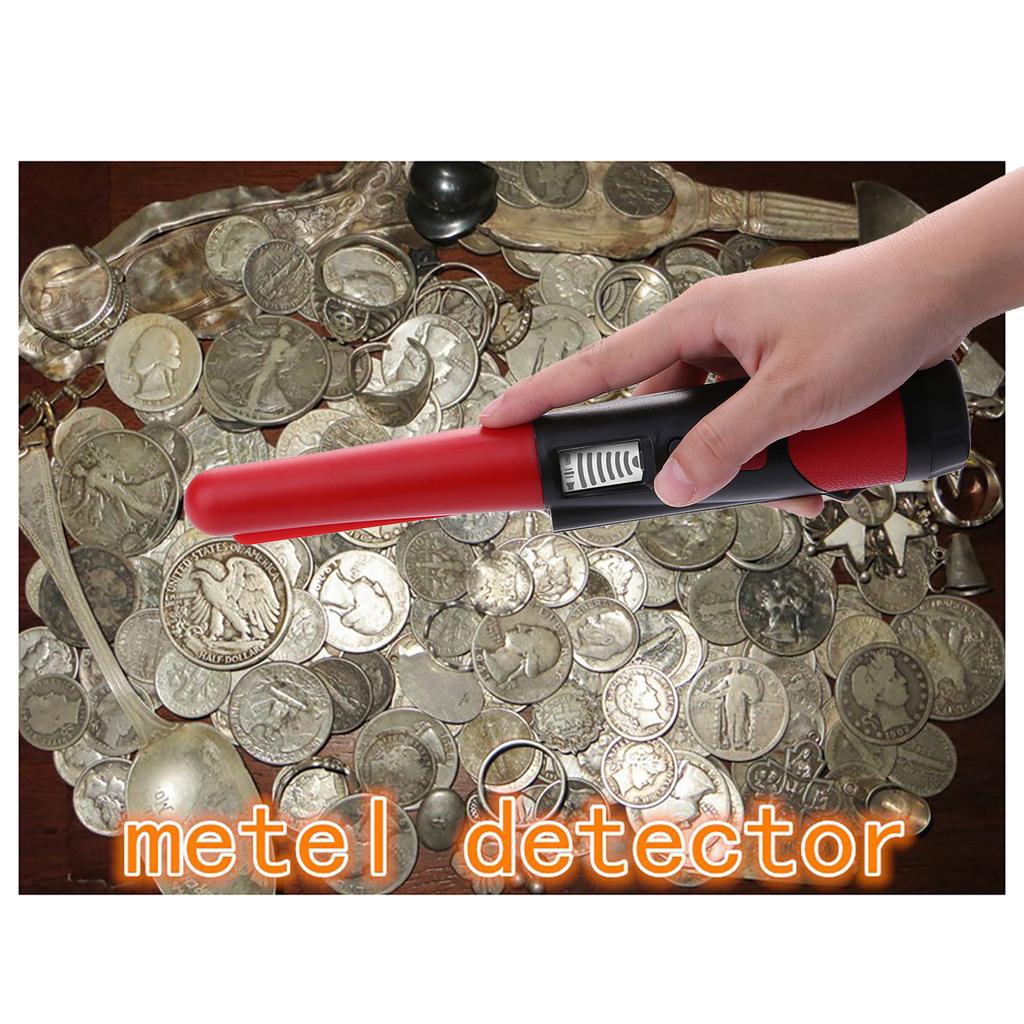 Tragbarer Metalldetektor zur Positionierung des Stabdetektors mit LED-Anzeige