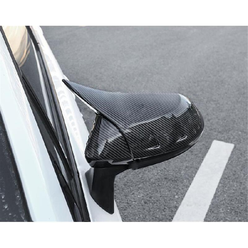 Carbon Fiber Imitation Rear View Mirror Trim For Toyota Corolla Hatchback 2019+
