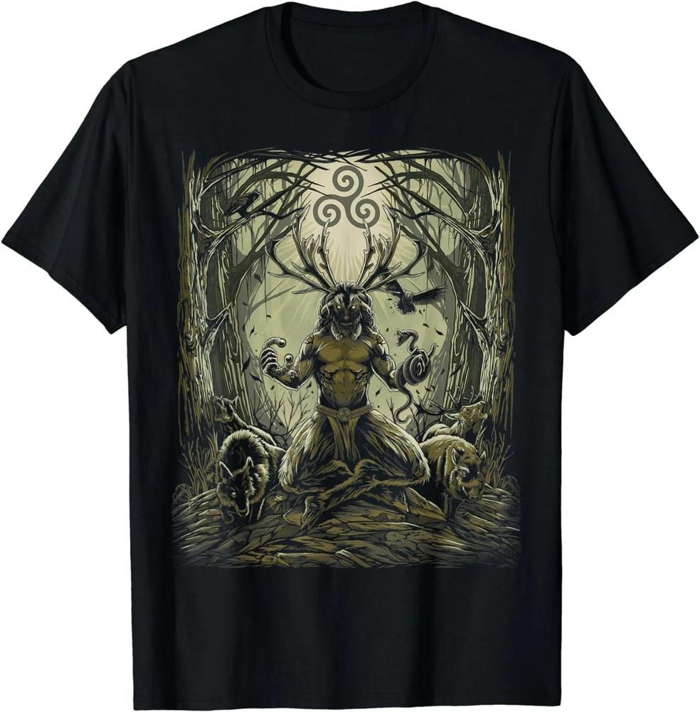 New Celtic Cernunnos Pagan Irish Mythologys God Gift Tee Tshirts S4xl S
