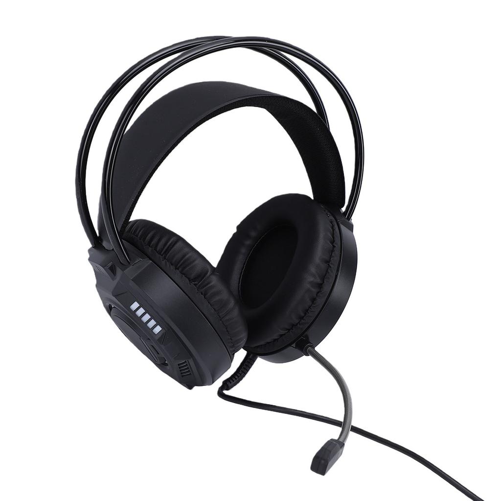 3.5mm Wired Gaming Headset 7.1 Surround Sound RGB Headphones with Noise Cancelling Mic 50mm Driver Unit Memory Foam