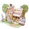 Mode Dela Casa Build Your Own Dollhouse Dream House (3 Colors, 1 Piece) - No Scissors or Glue Required (Candy House)