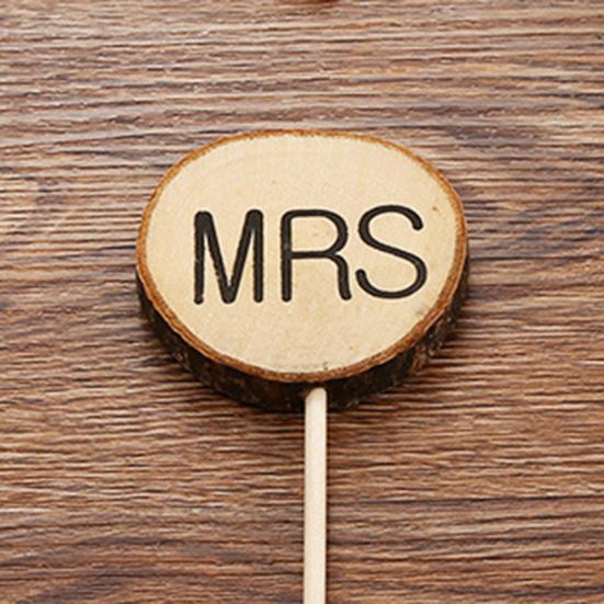 3 ks Toppery na dort Ekologické dřevěné toppery na dezerty, muffiny s anglickými písmeny pro narozeniny