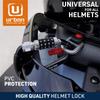 Urban UR140 Motorcycle Helmet Lock with Combination Carabiner Bicycle Carabiner Lock Helmet Buckle Cable, Anti-Theft Lock, Anti-Theft T-Adapter
