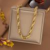 French Titanium Steel Heart Choker Necklace And Bracelet Set Sweet Peach Heart Tassel Design Women Jewelry