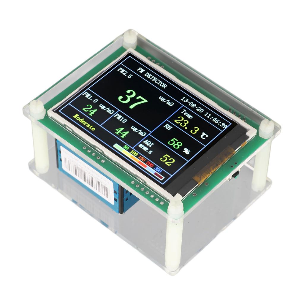 Detektor PM2.5 Monitor Jakości Powietrza W Pomieszczeniu PM1.0 PM2.5 PM10 HCHO CO2 Czujnik Temperatury i Wilgotności