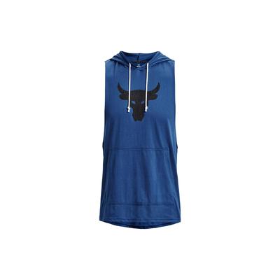 Logo Print Hooded Sleeveless Sports Vest Men Tops Phantom-Blue 1376939-471