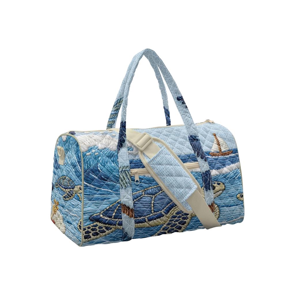 Serie de Pollo 3D Bolso de Viaje de Algodón Acolchado Plegado Bolso de Mano de Moda Estampado para Mujer Bolso de Yoga