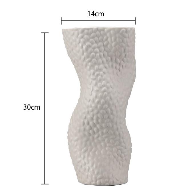 

Ваза Керамическая ваза Европейская классическая ваза Домашняя гостиница Цветочная композиция Модный орнамент Ваза