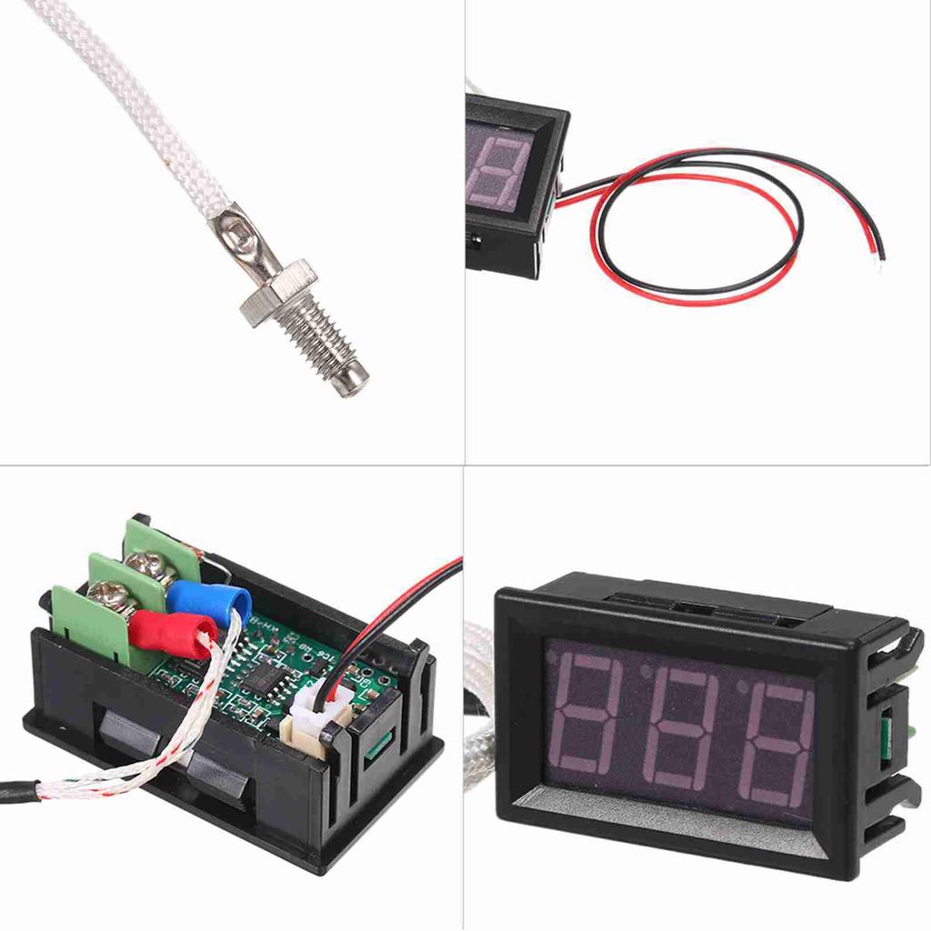 XH B310 Industrial Digital Thermometer 12V Temperature Meter K Type M6 Thermocouple Tester  30 800 Celsius  Thermograph