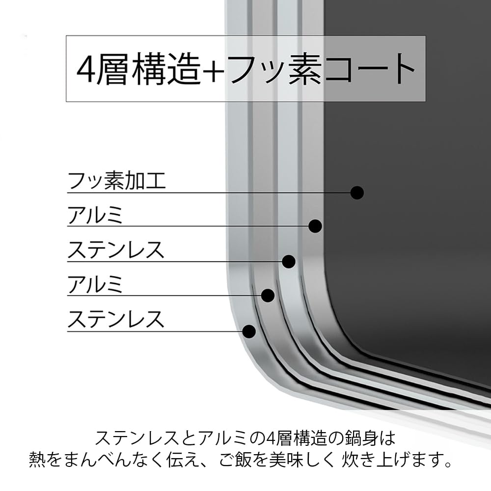 HARIO Casseruola per Riso Yukihira IH, stile, compatibile, capacità 1-3, Argento, Regalo, Omaggio, GIS-200