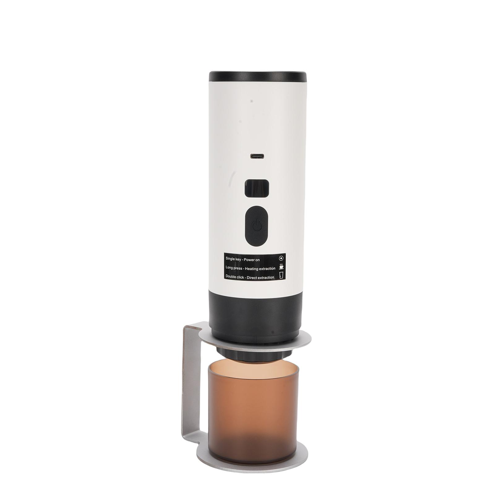 

Портативная кофемашина 15 бар Высокое давление Беспроводная портативная кофеварка с обновленным дисплеем Приготовление в одно касание Длительный