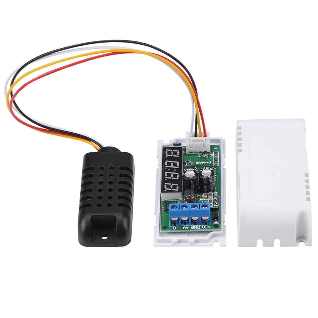 LED Digit Display Temperature Humidity Sensor Module RS485 RTU with External Sensor