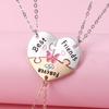 2/3pcs Friendship Necklaces for Women Girls Kawaii Best Friends Mom Daughter Pendant Chain BFF Jewelry Accessories Gifts