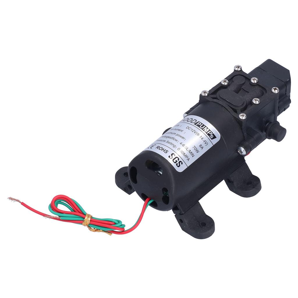3308 Diaphragm Pump Self Priming Spray Pump for Garden Irrigation Car Washing 12V 70W