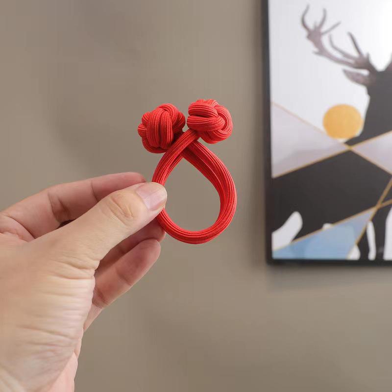 Elastic Dopamine High Ponytail Hair Tie – Thick, Knotted Rubber Band for Girls