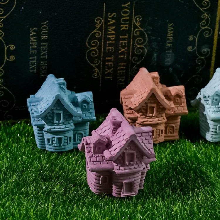 Flying House Silicone Molds Ornament 3D Small House Molds Home Decorations