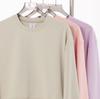 Early Autumn Heavy Hair Circle Round Neck Women's Short Sweater Trendy Brand Solid Color Simple Long-sleeved Sweater
