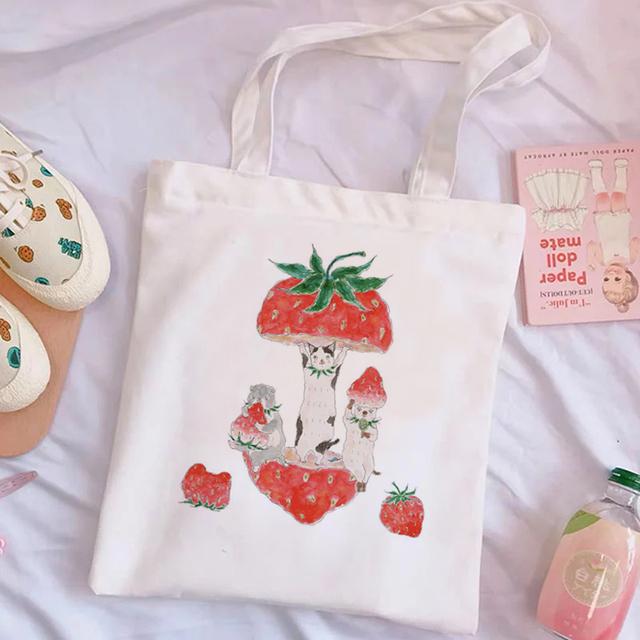 Fashion Niche Design Canvas Handbag Casual Wild Women's Shoulder Bag Student Schoolbag White Large Capacity No Zipper Handbag.