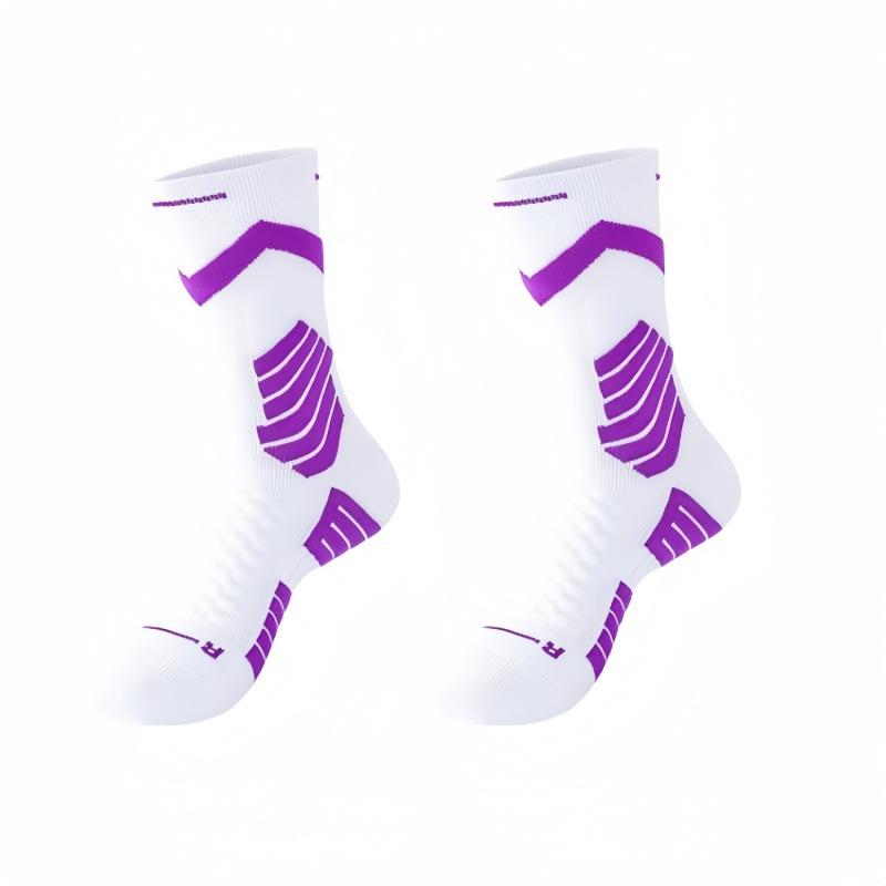 

Мужские профессиональные спортивные носки для бега, впитывающие пот и дезодорирующие, с махровой подошвой 1 pair белый