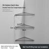 3-Tier Glass Corner Shower Shelf